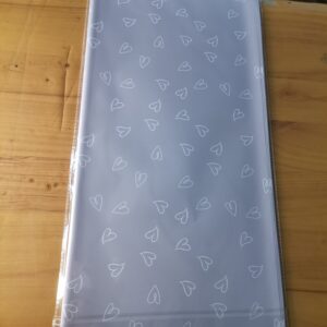 Grey with heart pattern