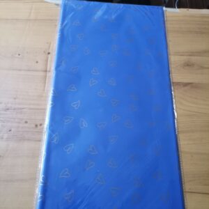 Blue with heart pattern