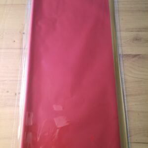 Red with gold border