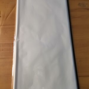 White with black border