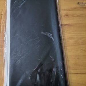 Black with white border