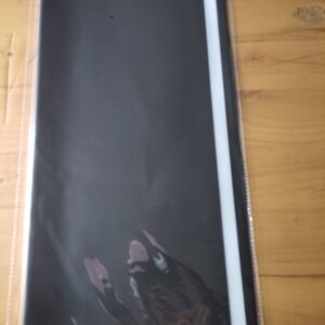 Black color with white border