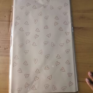 Grey with heart pattern