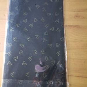 Black with heart pattern