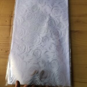 Transparent light purple with floral pattern