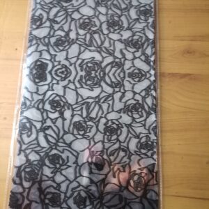 Transparent with black pattern