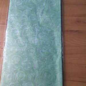 Tranparent light green floral pattern