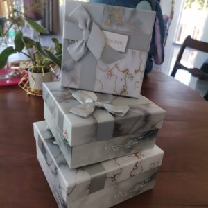 Marble square gift box