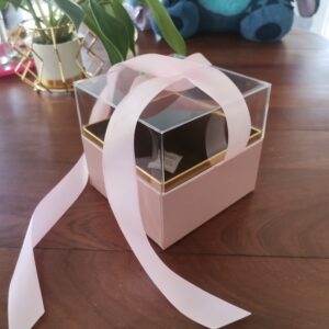 Pink square Acrylic box