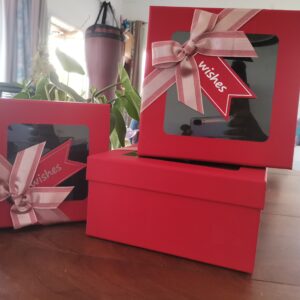 Red square gift box