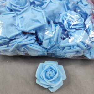 Blue foam flower