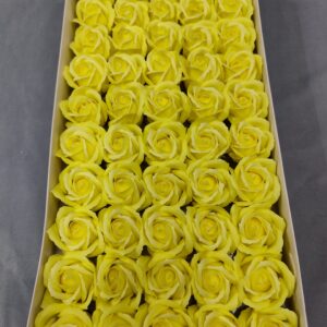 Lemon yellow soap flower