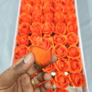 Orange soap flower
