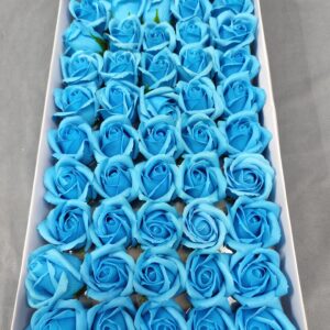 Blue soap flower