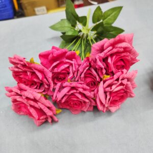 Hot pink rose flower