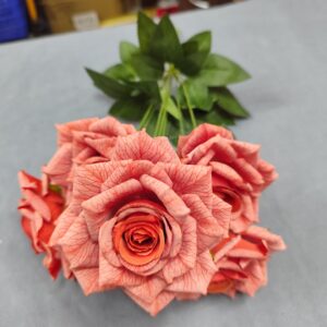 Peach rose flower