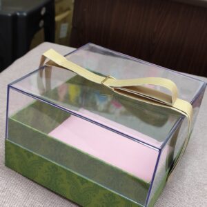 Acrylic sqaure boxes green