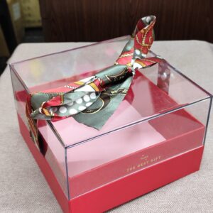 Acrylic sqaure boxes red