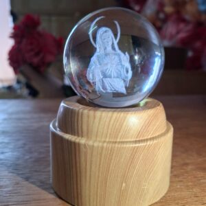 Crystal light la vierge marie